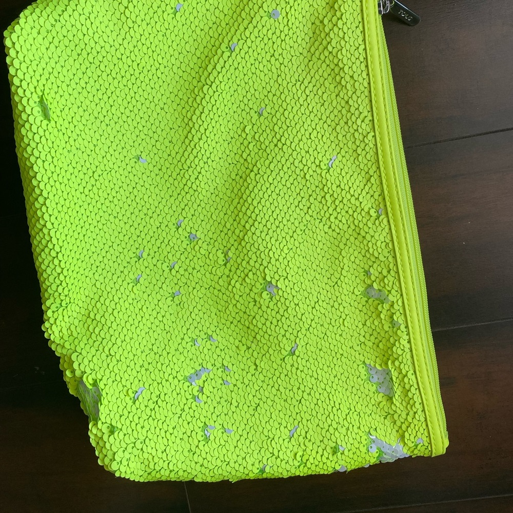 Tous neon sequin pouch
